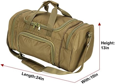 ARMYCAMO ArmyCamoUSA Military Tactical Duffle Bag Gym Travel Hiking & Trekking Sports Bag with Shoes Compartment 6 ARMYCAMO ArmyCamoUSA Military Tactical Duffle Bag Gym Travel Hiking & Trekking Sports Bag with Shoes Compartment