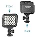 Neewer Ultra Bright Mini LED Video Light - 36 Dimmable High Power LED Panel Video Light Compatible with DJI Ronin-S OSMO Mobile 2 Zhiyun WEEBILL Smooth 4 Gimbal Canon Nikon Sony DSLR Cameras etc