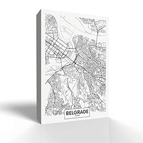 Canvas Wall Art-Belgrade-Canvas Prints Home Artwork Decoration for Living Room,Bedroom - 12x18 inches