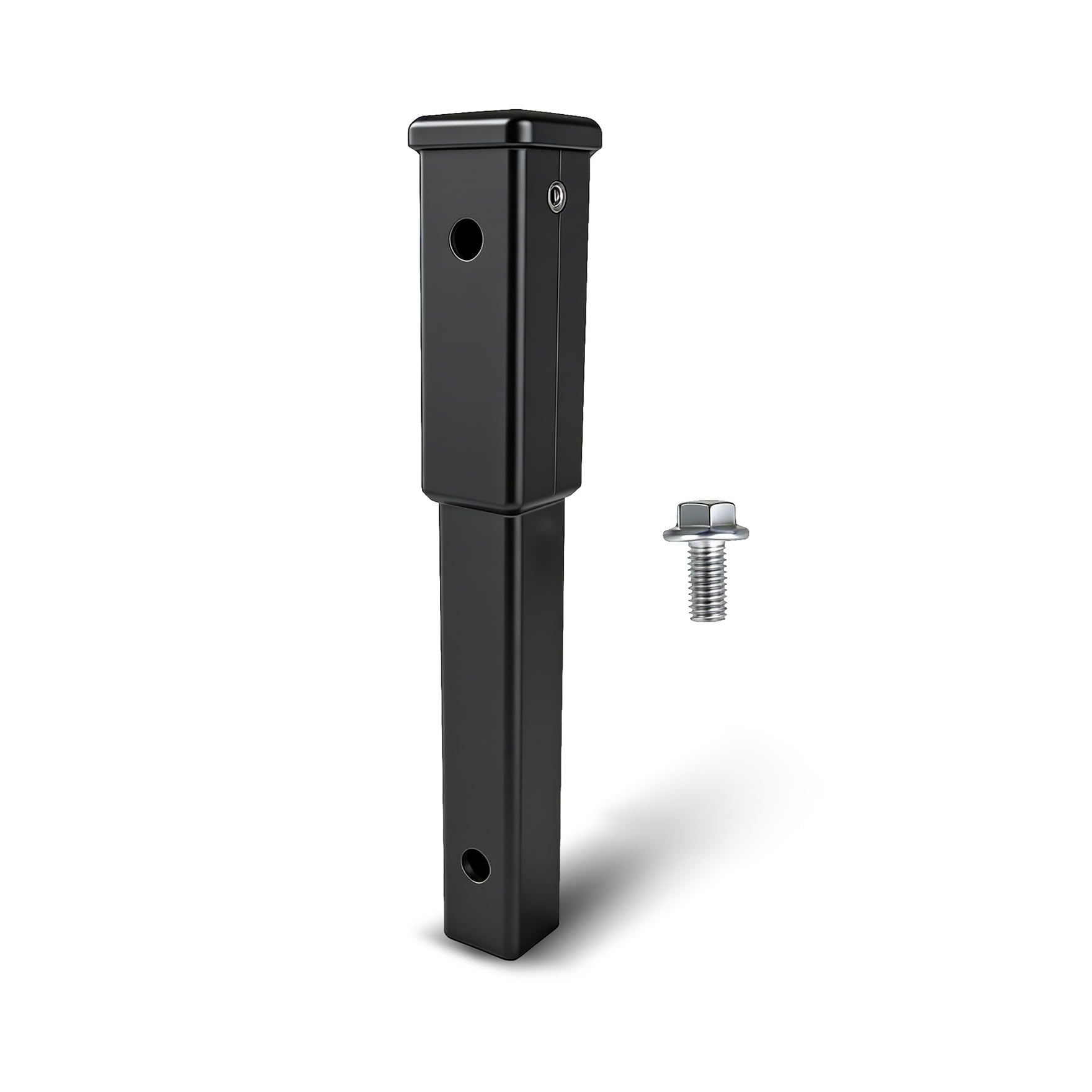 Photo 1 of 12 inch Hitch Extension Receiver 2 inch 5/8 inch Pin Hole 4000 LBS Tow Capacity 84433 Black