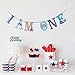I AM ONE Banner Baby Boy Birthday Ahoy Nautical Party Supplies 4ft Long SUNBEAUTY (I AM ONE)