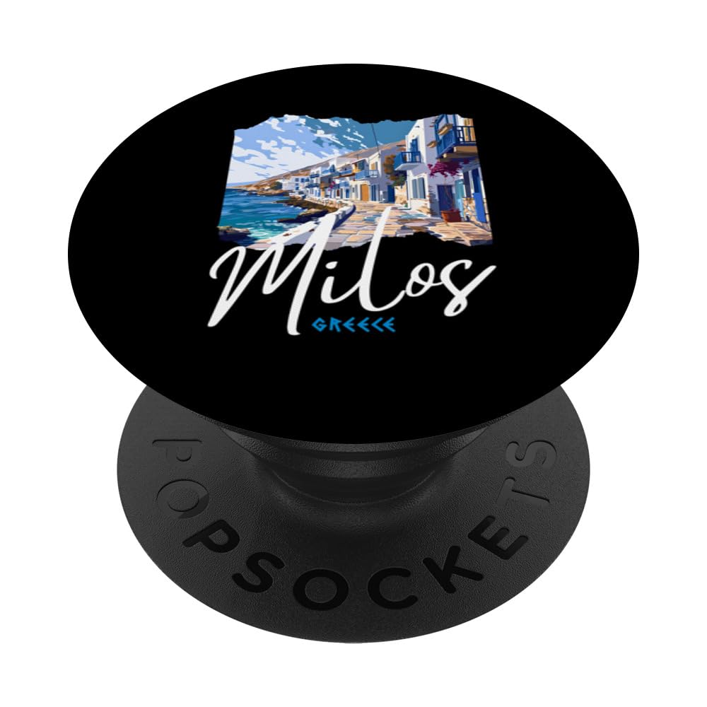 Greece Milos Painting Souvenir / Greece Milos PopSockets Swappable PopGrip