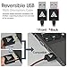 Lightning Cable, Iasg Lightning To Reversible USB Cable - Apple MFi Certified - Nylon Braided With Aluminum Housing Syncing and Charging Cord For iPhone iPad iPod - 3.3 Feet(1 Meters) - Red and Black