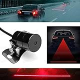Aberobay Newest Universal Anti Collision Rear-end Car or Motorcycle Laser Tail Fog Light Waterproof Auto Brake Parking Lamp Rearing Warning Light