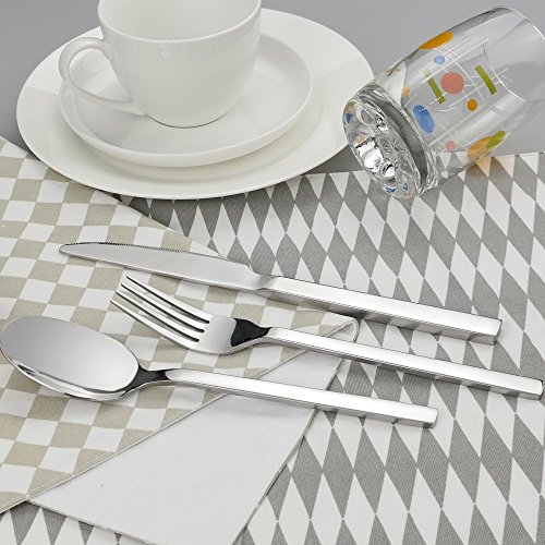 Doryh 80 Pieces Stainless Steel Flatware Sets, Service for 16 Pricepulse