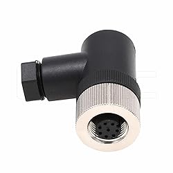 Eonvic M12 8 Pin Female Connector, 12mm A Code IP67