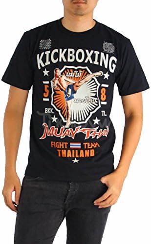 Happylife New Men T-shirt Muay Thai Pro Martial Arts Training Kick Boxing MT 53 Size S-XL..
