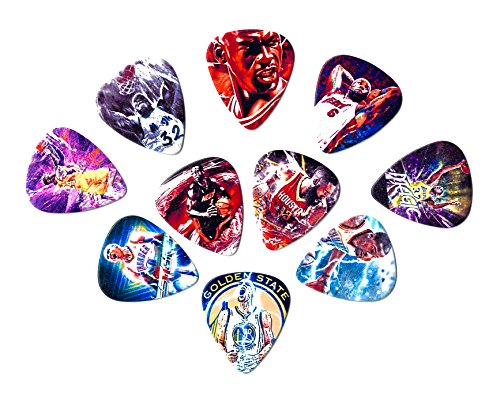 NBA Legends (10 medium picks in a packet)(Great quality and printed on both sides)[0.71mm]