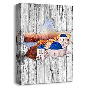 Canvas Wall Art Antique Building Pop-up...
