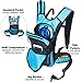Atlapa Sports Lightweight Hydration Water Backpack 2L TPU Leak Proof Water Bladder Insulated Pocket Keeps Liquids Cold Adjustable Straps Daypack for Hiking Skiing, Running, Cycling