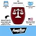 Lawyer Gifts – (2 Sided) Funny Unique Novelty Stemless Wine Glass Birthday or Christmas Gifts For Paralegal, Attorney, Legal Assistant, or Law Student - Lawyer Gifts For Women & Men