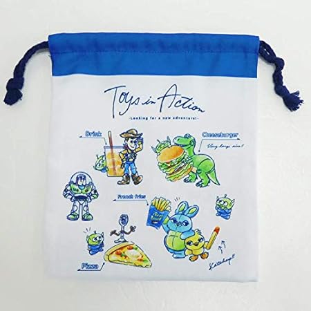 Amazon Co Jp トイストーリー 巾着袋 マチ付き きんちゃくポーチディズニー おもちゃ