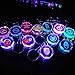 Fitracker LED Car Keychain Crystal Light Changing Car Key Chain Keyring Accessories for Mercedes Benz VW BMW Audi Toyota Jeep Ford Mini