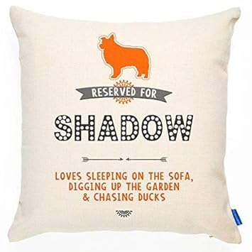 Amazon Com Christbess Personalized Dog Reserved Cushion Border