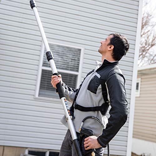 Washer Pro Telescoping Spray Wand: 18 Foot Power Washer Spray Wands with Pressure Washer Gun Accessories and Attachments - 15 Degree Extension Lance, Harness Belt, Nozzle Tips, and Vaseline - 4000 PSI - Thumbnail 3