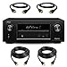 Denon AVR-X2100W 7.2 Channel Full 4K Ultra HD A/V Receiver with Bluetooth and Wi-Fi with a Pair of 10ft and HDMI Cables