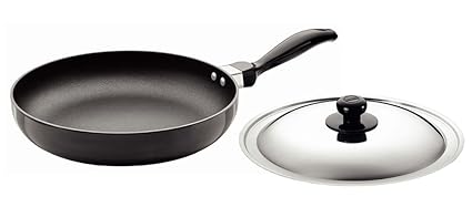 Hawkins Futura Non-Stick Round Frying Pan with Lid, 26cm