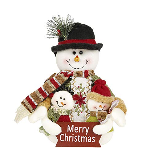 Tvoip Christmas Decor Dolls Santa Claus Snowman Hanging Ornaments Table Decorations Gift (Christmas Snowman)