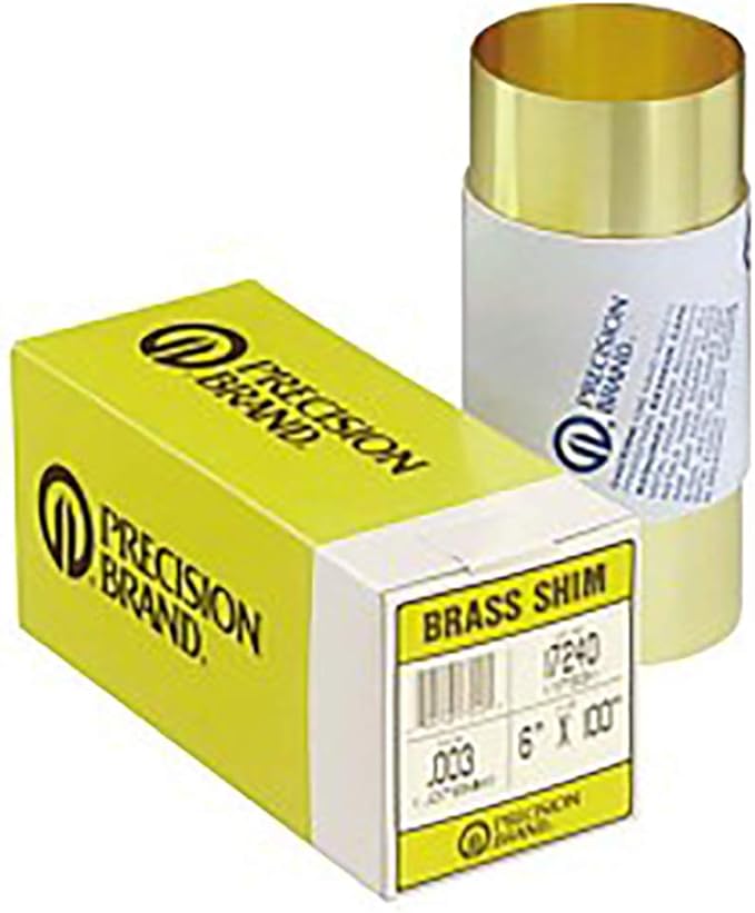 Precision Brand Brass Shim Stock Rolls 17s31 .031 brass shimstock 6''x100'' Home