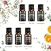 VicTsing Set of 6 Aromatherapy Essential Oil 100% Pure Therapeutic Grade, Scented Oil Basic Sampler Set (Orange, Lavender, Tea Tree, Lemongrass, Eucalyptus, Peppermint, 6 Bottles 10ml/.33fl oz Each)