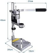 SavingBird Universal Bench Drill Press Stand 60mm Depth Clamp Base Frame view 3