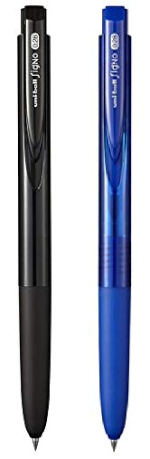 Assorted - Signo - uni Knock Ballpoint Pen - UMN-155 RT1 0.28 mm - Black & Blue