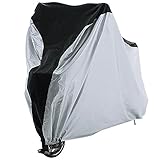 Reehut Bike Cover - 210T Polyester / 210D Oxford - XL - Heavy Duty Ripstop Material, Waterproof & Anti-UV - Protection from All Weather Conditions for Mountain, 29er, Road, Cruiser & Hybrid Bikes