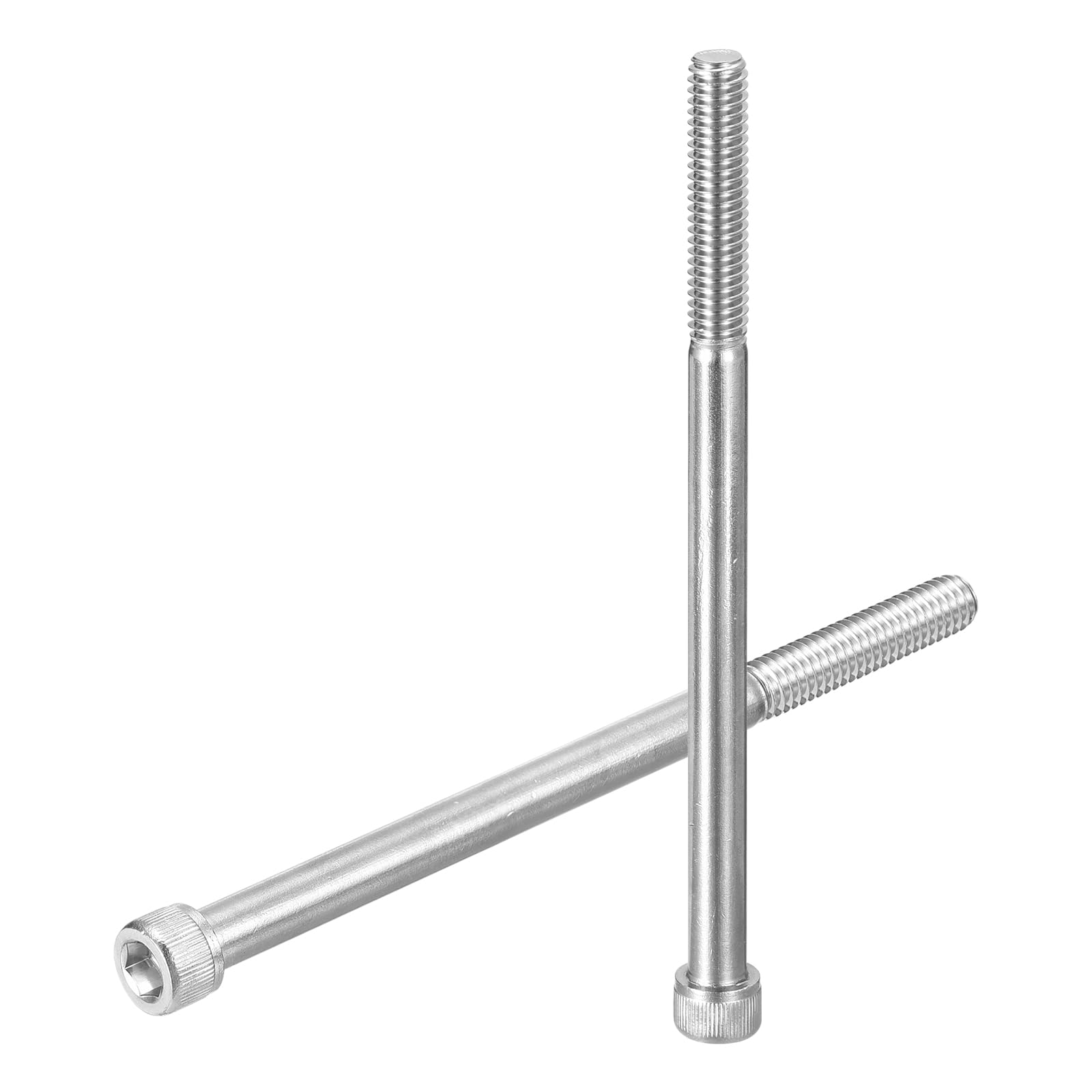 uxcell Hex Socket Bolts (5/16"-18x5"), 304 Stainless Steel Hex Socket Drive Screws, Silver Tone, 20 Pcs