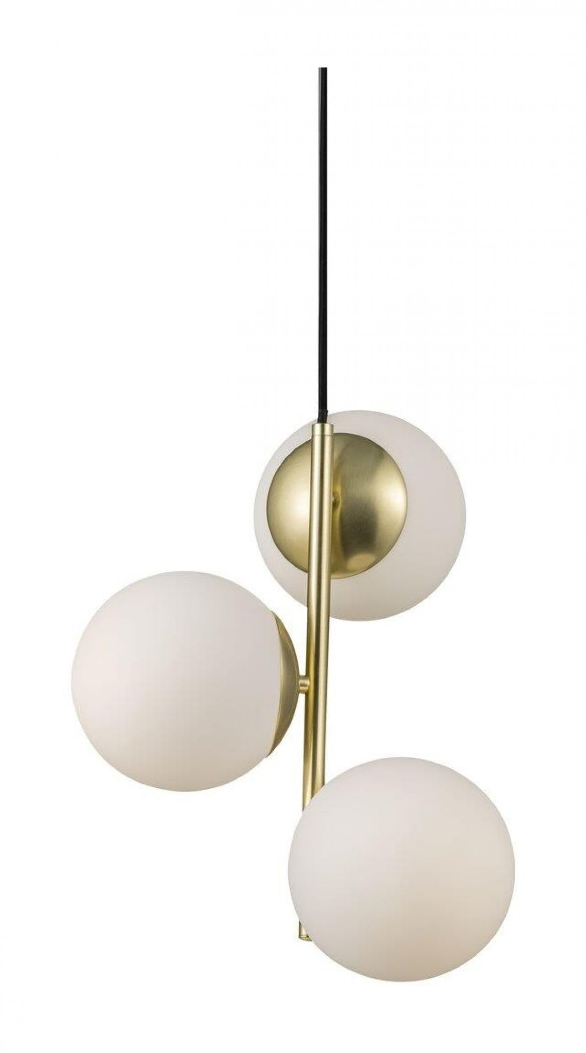 Nordlux Lilly Indoor Pendant Light Brass Metal E14 Hand Blown Glass - Kitchen, Bedroom, Living Room Mains Powered, IP20