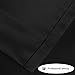 LEFENG Blackout Curtains Room Darkening Solid Thermal Insulated Grommet Black Out Window Curtain for Living Room/Bedroom 3 year warranty (2 Panels, W52 X L63 Inches, Black)