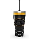 Tervis Traveler Missouri Tigers - Night Game Triple Walled Insulated Tumbler Travel Cup Keeps Drinks Cold & Hot, 30oz Straw Lid, Stainless Steel