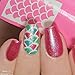 Mermaid Scale Stencil Nail Vinyls By Twinkled T - 1 Sheet of 16 Stencils