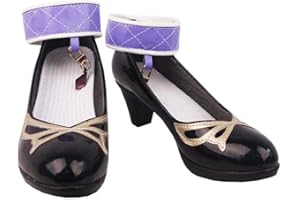 loveian Womens Genshin Impact Paimon Boots Shoes Halloween Cosplay Costume