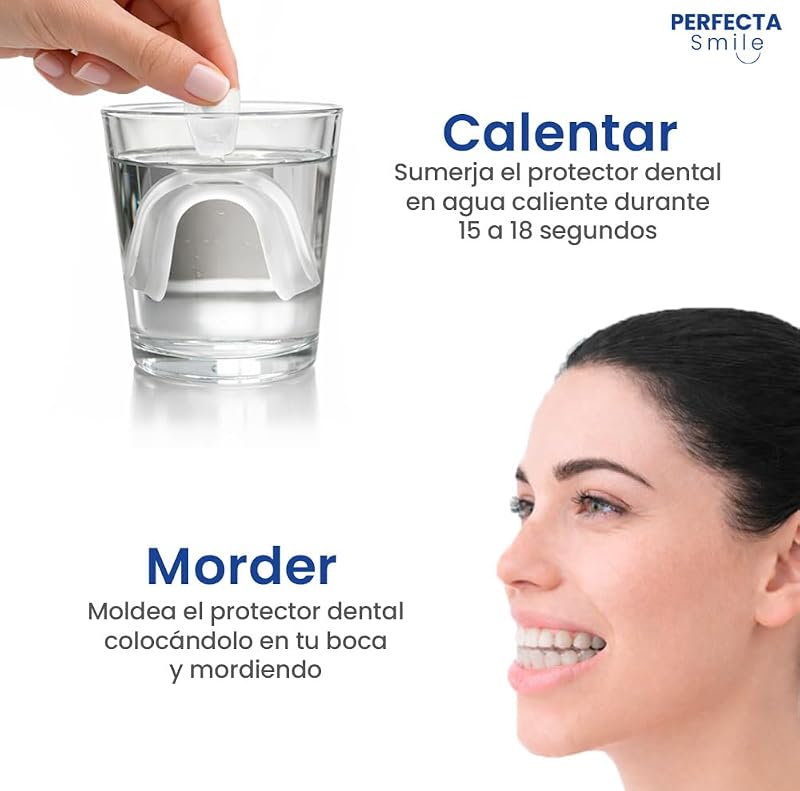 Perfeita Smile 10 Talas Moldáveis para Bruxismo Protetor Dentário com Caixa.
