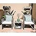 Orange Casual - Outdoor 3 Pieces Bistro Wicker Rattan Sets Patio Furniture Sets, Coffee Table with Storage Function, Cushioned Seat