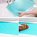 E-lishine Multifunctional Refrigerator Pads Non-Slip Moisture Absorption Pad Washable Can Be Cut Refrigerator Mats,Set of 4 (Blue)