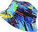 KBM-027 Roy Flag Patriotic Stars and Stripes Floral Galaxy Leaf Aztec Tropical Print Bucket Hat Summer Boonie Cap