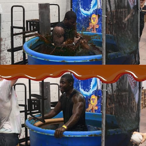 INSTANT MUD for Wrestling, Pies, Balloons & Fun Run Obstacles. Just Add Water to Powder. Makes 60 GALLONS of Safe, Clean, Fake Mud. Bulk for Pools, Messy Games & Slime Guns
