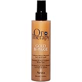 Fanola Oro Therapy Bi-Phase Leave In Conditioner Spray - Illuminating Detangler Spray with Argan Oil, Keratin & UV Protection Filter - For Damaged or Frizzy Hair (6.76 Fl oz)