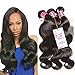 Unice Hair Malaysian Body Wave 3 Bundles Waving Unprocessed Virgin Human Hair Extensions Natural Color (18 20 22)