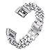 bayite Chain Links Bands for Fitbit Charge 2 Stainless Steel Replacement Metal Bracelet Large Small Silver Rose Gold