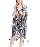 Enjoy Holiday® Women Long Oversized Kimono Cardigan – Spring Swimwear Bikini Cover up