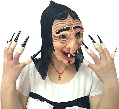 Women's Scary Latex Witches Masks Terror Halloween Cosplay Party Props