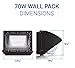 Hyperikon LED Wall Pack, 70W (HPS HID Replacement), Commercial and Industrial Outdoor Lighting, 5000K, IP65 Waterproof, UL, DLC
