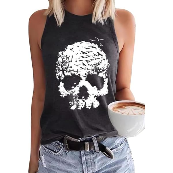 LGBゴーストスカルタンクトップGHOST SKULL/TK 1500F Amazon.com: Ghost Skull - Badass Skeleton Men's Tank Top