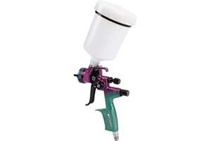 ciciglow HVLP Spray Gun, 1.3mm Nozzle Paint Sprayer Kit with 600ml Capacity Cup for Car Furniture Wall Art Projects Painting,