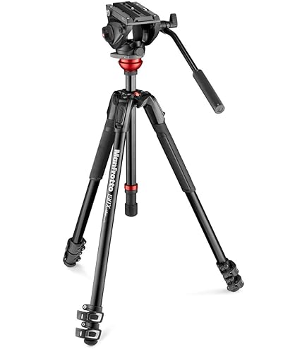 Amazon.com : Manfrotto 190X Aluminum 3-Section Tripod Kit with