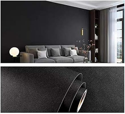 16x120 Dark Grey Yancorp Matte Black Wallpaper Plain Contact Paper Vinyl Film Self Adhesive Shelf Liner Peel Stick Countertop Removable Wallpaper Saidli Paint Wall Treatments Supplies saidli com