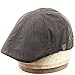 Men's 6 Panel Linen Duckbill Ivy Hat (S/M, A GRAY)