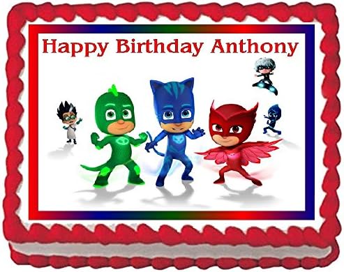 PJ Masks Edible Frosting Sheet Cake Topper - 1/4 Sheet